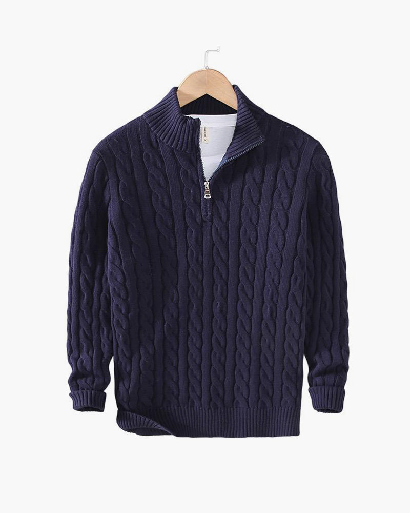 Valnero Cable Zip Sweater