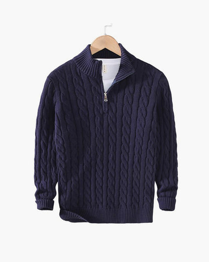 Valnero Cable Zip Sweater