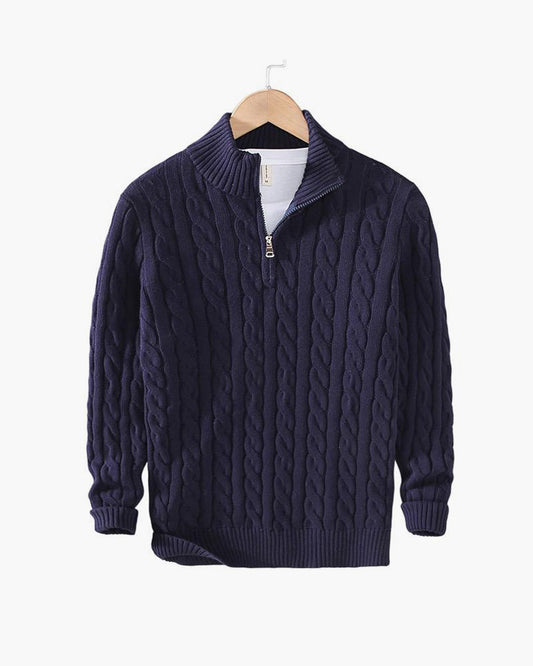 Valnero Cable Zip Sweater