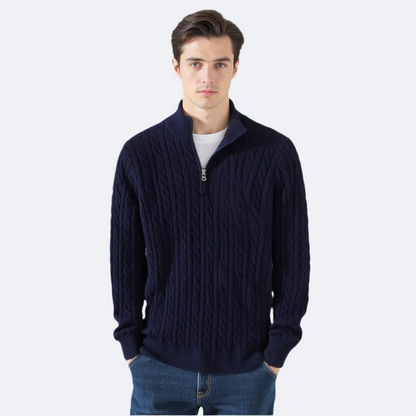 Valnero Cable Zip Sweater