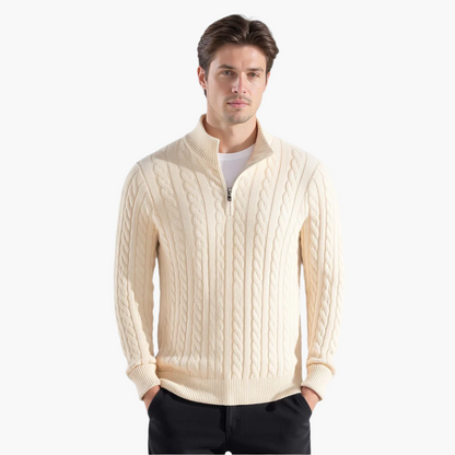 Valnero Cable Zip Sweater
