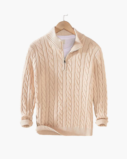 Valnero Cable Zip Sweater