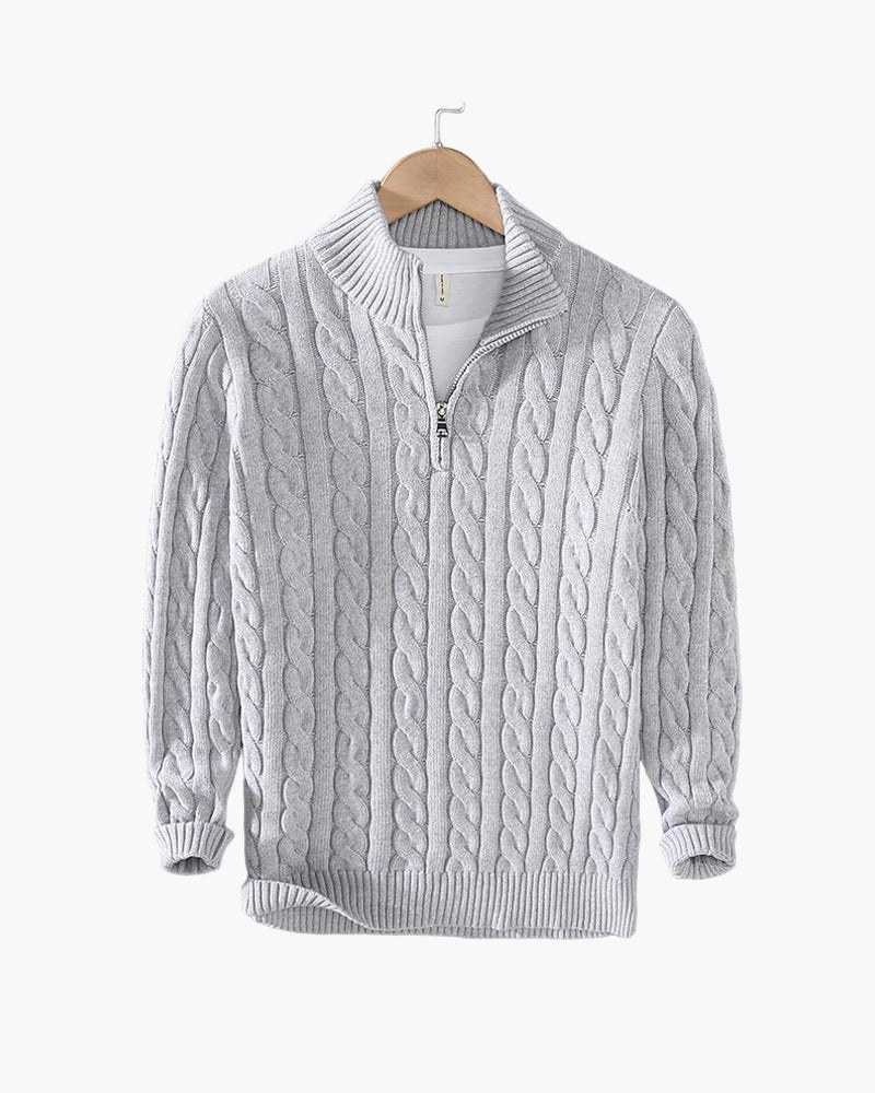 Valnero Cable Zip Sweater