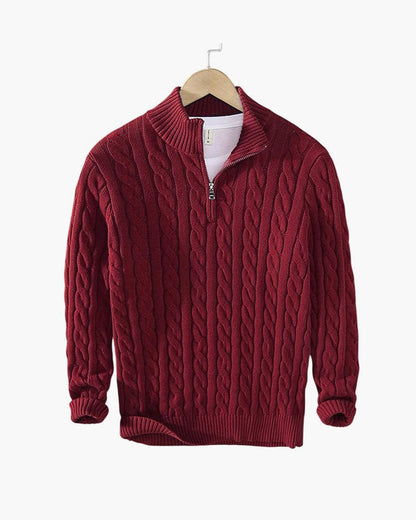 Valnero Cable Zip Sweater