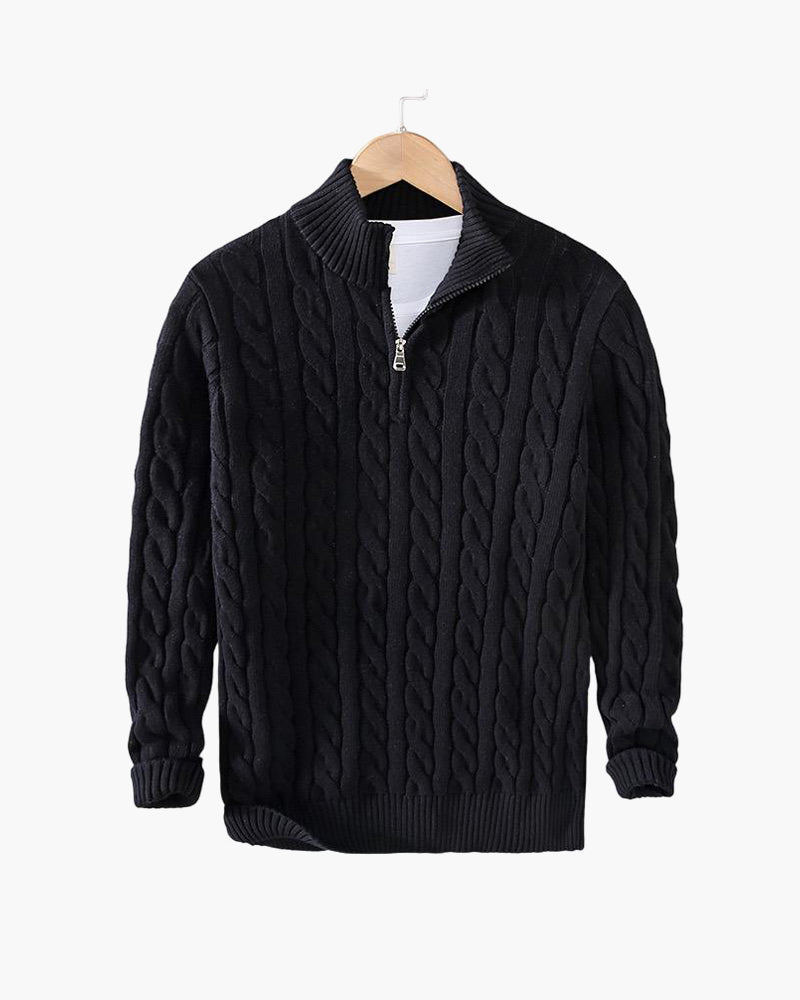 Valnero Cable Zip Sweater