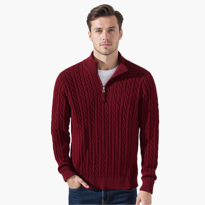 Valnero Cable Zip Sweater