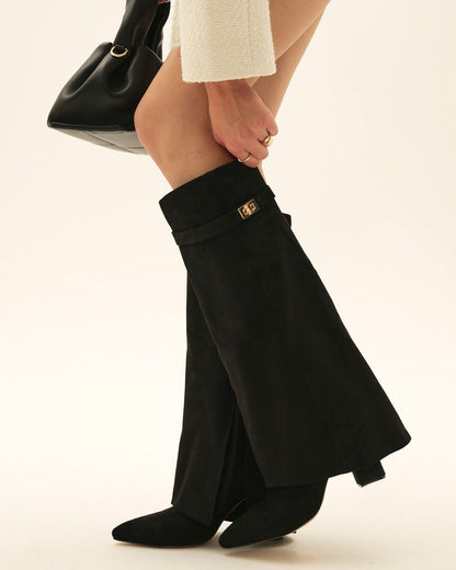 Klave Suede Knee High Boots