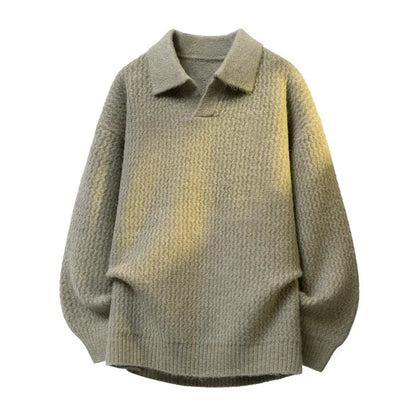 Mavio Relaxed Collar Sweater