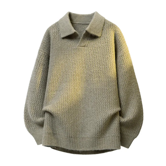 Mavio Relaxed Collar Sweater