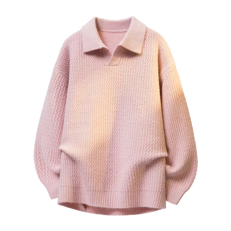 Mavio Relaxed Collar Sweater