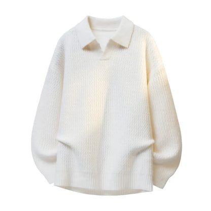 Mavio Relaxed Collar Sweater
