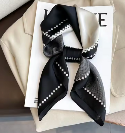 Luxury Design Print Silk Square Scarf