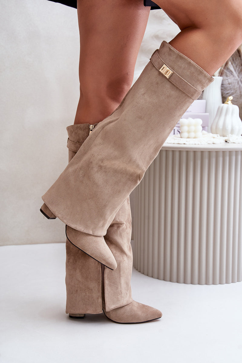 Klave Suede Knee High Boots