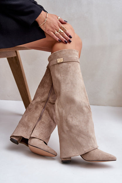 Klave Suede Knee High Boots